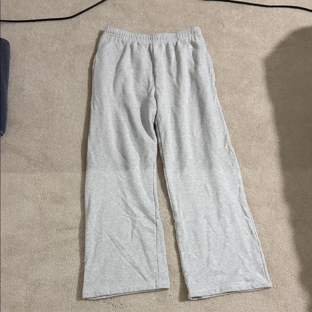 Brandy Melville Gray Straight Sweatpants